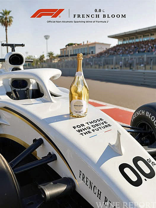 ノンアルコール・スパークリング「フレンチ・ブルーム」、F1の公式